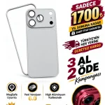 İPhone Full Metal Dönüşüm Kiti Beyaz (Whatsapp Üzerinden İstediğiniz Renk Modeli Yazmanız Yeterlidir) Aslan Pro Kalitesinde- Ücretsiz Kargo